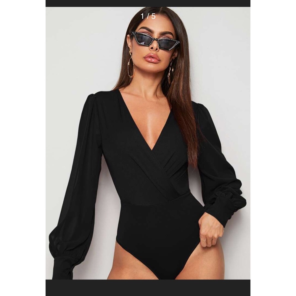 Black Long Sleeve Bodysuit